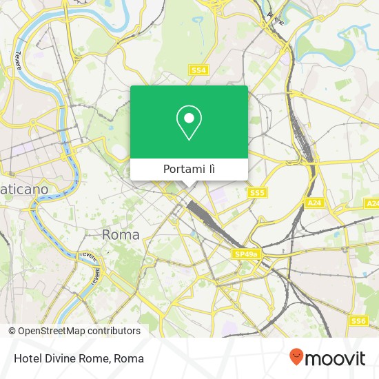 Mappa Hotel Divine Rome