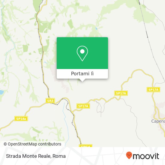 Mappa Strada Monte Reale