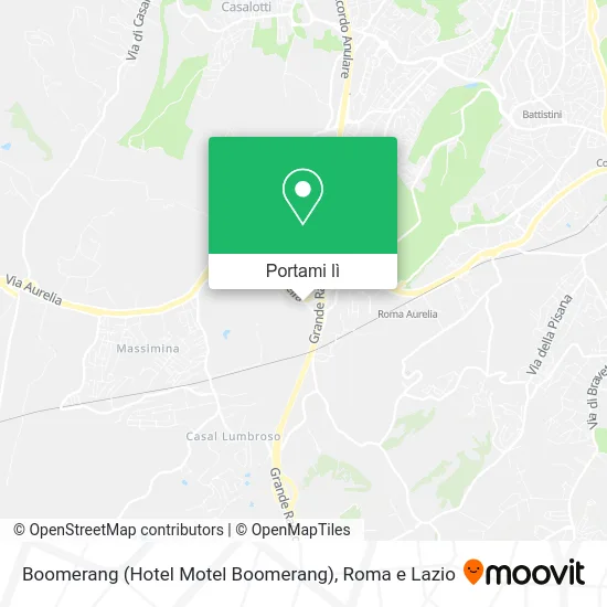 Mappa Boomerang (Hotel Motel Boomerang)