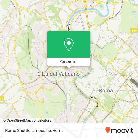 Mappa Rome Shuttle Limousine