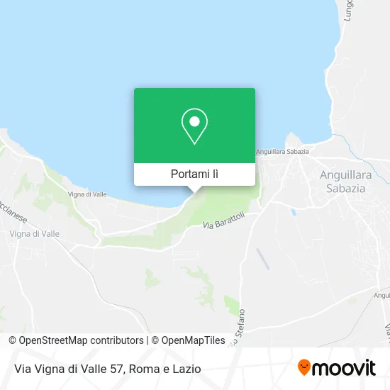 Mappa Via Vigna di Valle 57