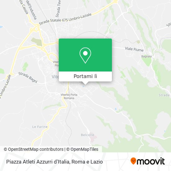 Mappa Piazza Atleti Azzurri d'Italia
