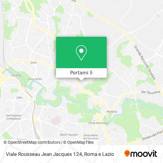 Mappa Viale Rousseau Jean Jacques 124