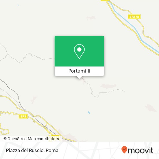 Mappa Piazza del Ruscio