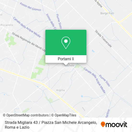 Mappa Strada Migliara 43 / Piazza San Michele Arcangelo