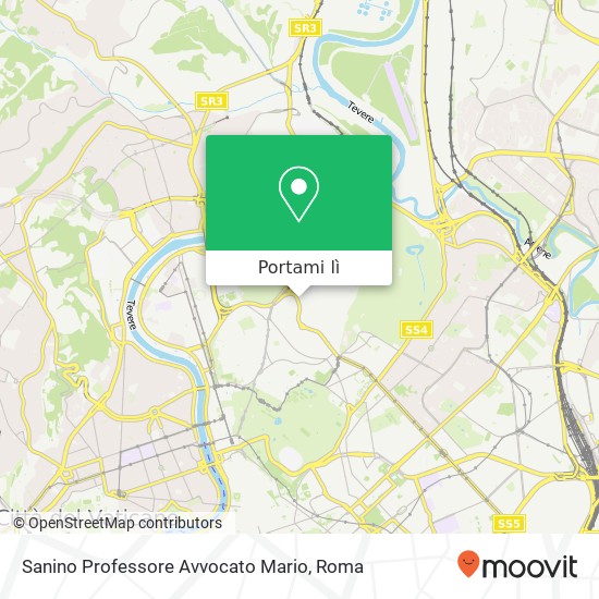 Mappa Sanino Professore Avvocato Mario