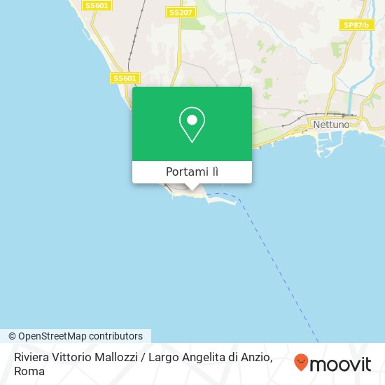 Mappa Riviera Vittorio Mallozzi / Largo Angelita di Anzio