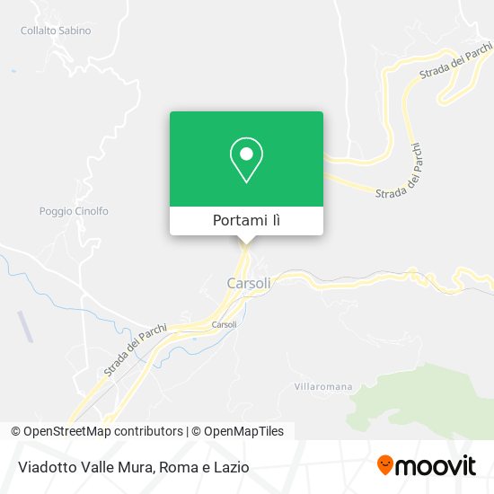 Mappa Viadotto Valle Mura