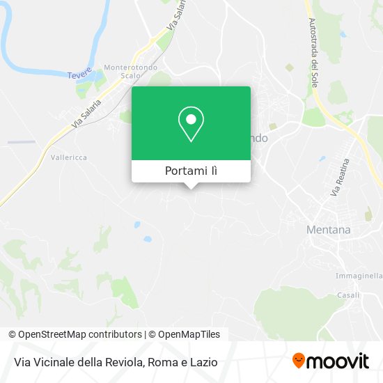 Mappa Via Vicinale della Reviola