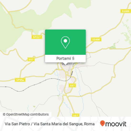 Mappa Via San Pietro / Via Santa Maria del Sangue