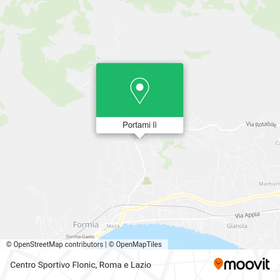 Mappa Centro Sportivo Flonic