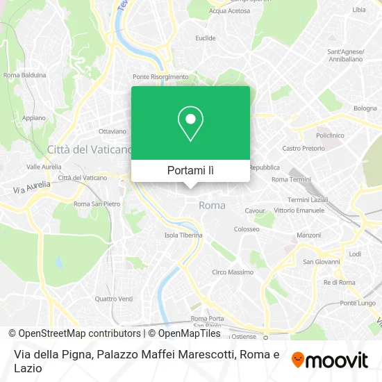 Mappa Via della Pigna, Palazzo Maffei Marescotti