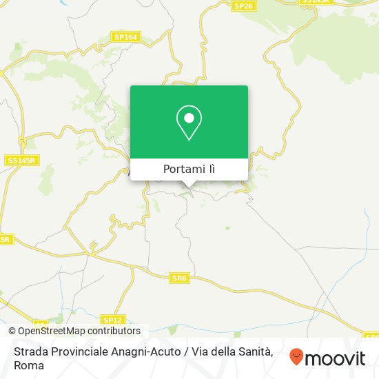 Mappa Strada Provinciale Anagni-Acuto / Via della Sanità