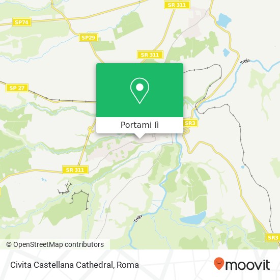 Mappa Civita Castellana Cathedral