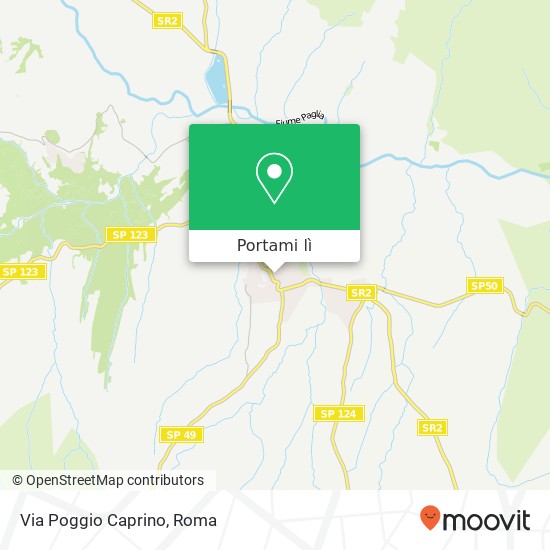 Mappa Via Poggio Caprino
