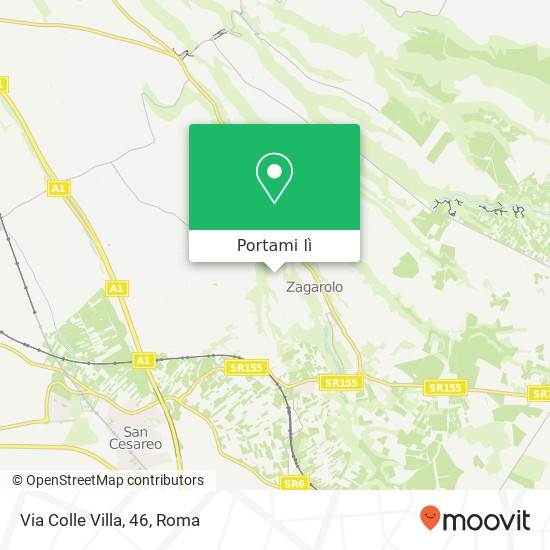 Mappa Via Colle Villa, 46