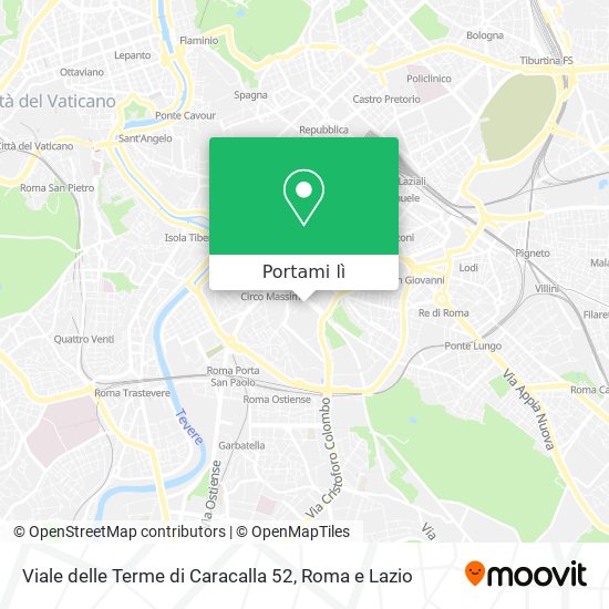 Come arrivare a Viale delle Terme di Caracalla 52 a Roma con Bus, Metro