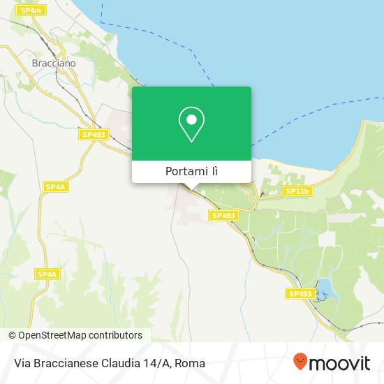 Mappa Via Braccianese Claudia 14/A