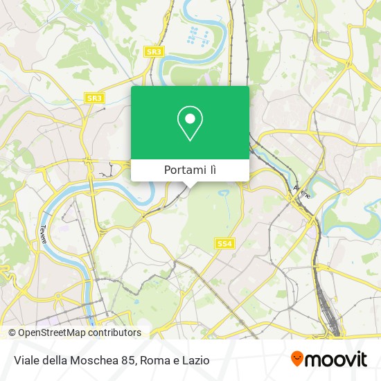 Mappa Viale della Moschea  85