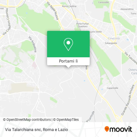 Mappa Via Talarchiana snc