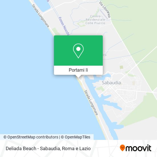 Mappa Deliada Beach - Sabaudia