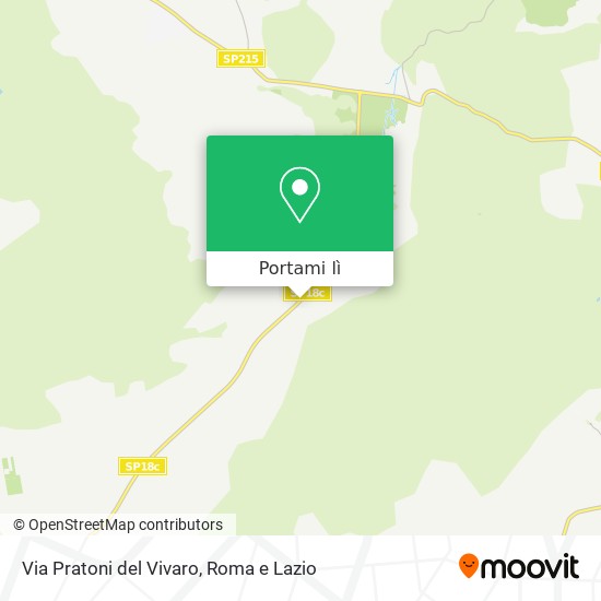 Mappa Via Pratoni del Vivaro