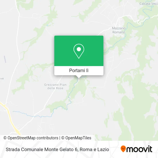 Mappa Strada Comunale Monte Gelato 6