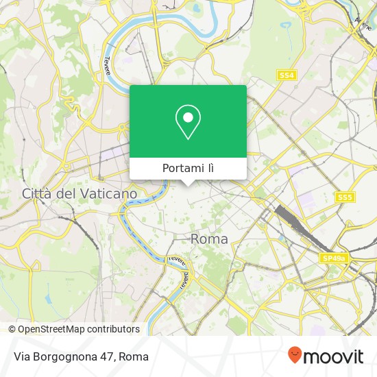 Mappa Via Borgognona  47