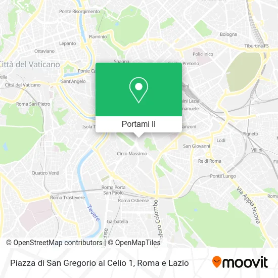 Mappa Piazza di San Gregorio al Celio  1