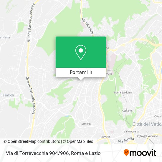 Mappa Via di Torrevecchia 904/906