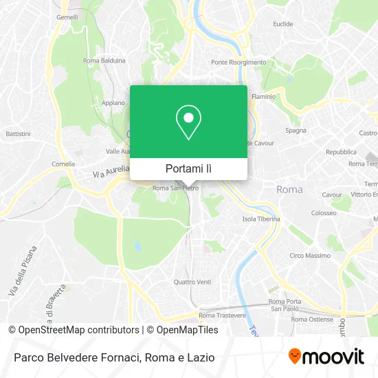 Mappa Parco Belvedere Fornaci