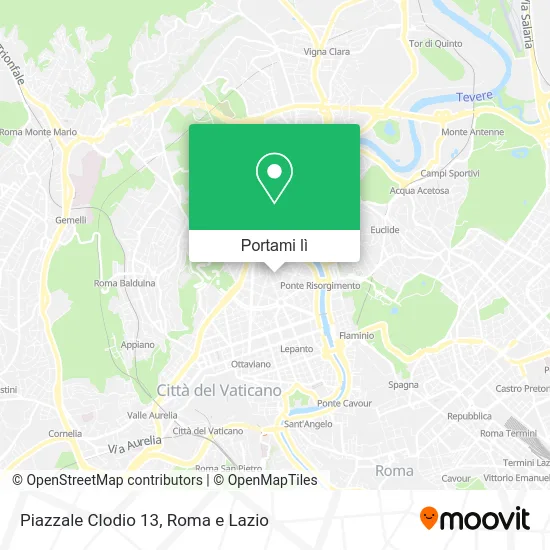 Mappa Piazzale Clodio 13