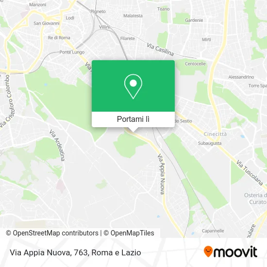 Mappa Via Appia Nuova, 763