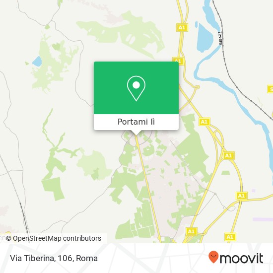Mappa Via Tiberina, 106