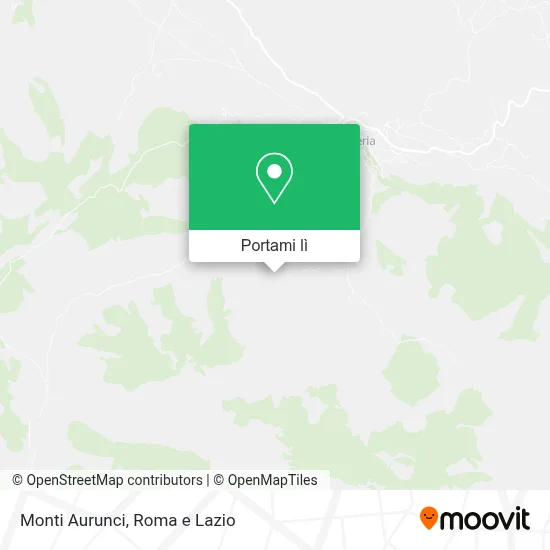 Mappa Monti Aurunci