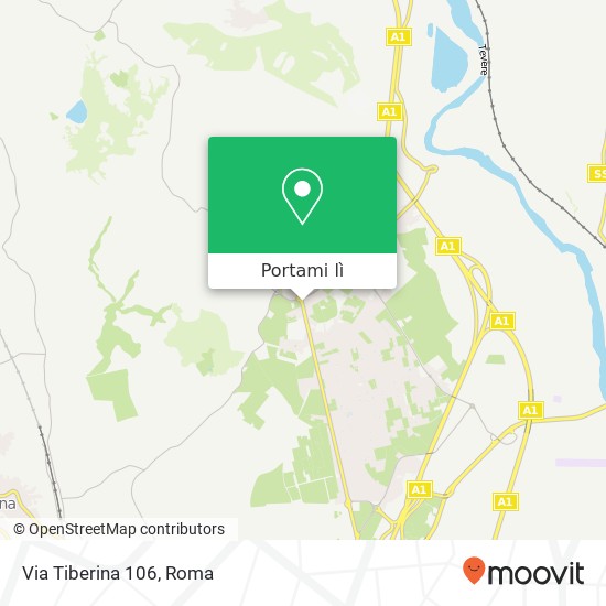 Mappa Via Tiberina 106