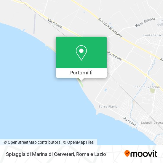 Mappa Spiaggia di Marina di Cerveteri