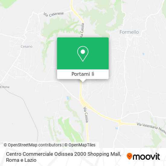 Mappa Centro Commerciale Odissea 2000 Shopping Mall