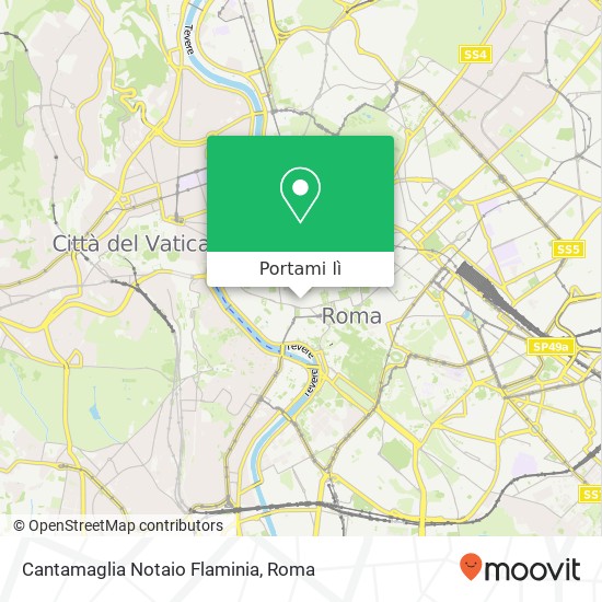 Mappa Cantamaglia Notaio Flaminia