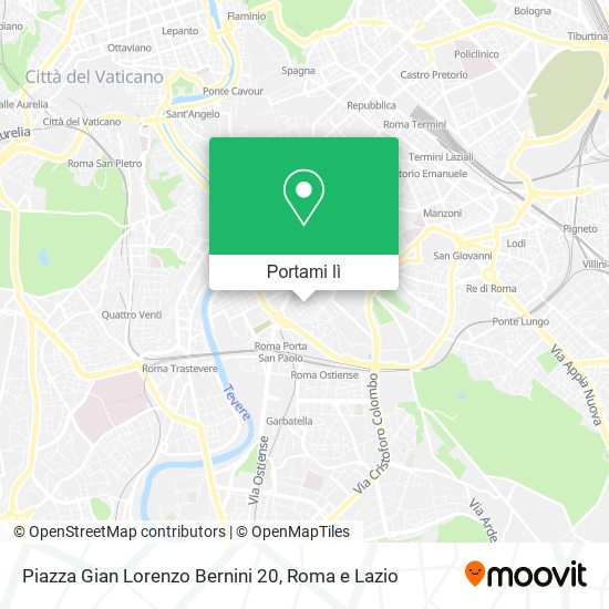Mappa Piazza Gian Lorenzo Bernini  20