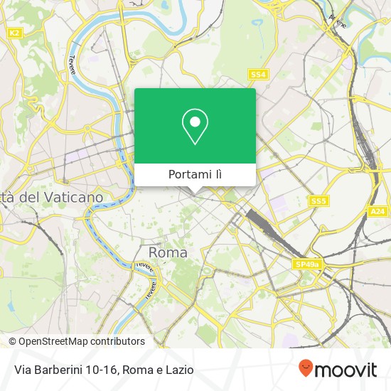 Mappa Via Barberini 10-16