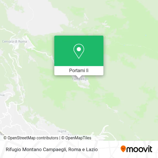 Mappa Rifugio Montano Campaegli