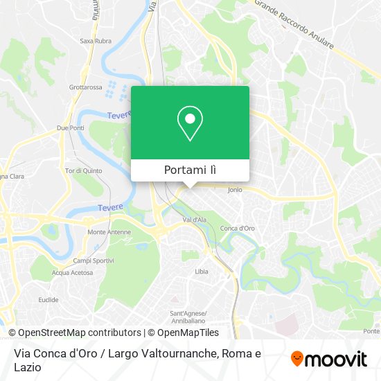 Mappa Via Conca d'Oro / Largo Valtournanche