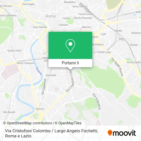 Mappa Via Cristoforo Colombo / Largo Angelo Fochetti
