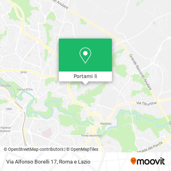 Mappa Via Alfonso Borelli 17