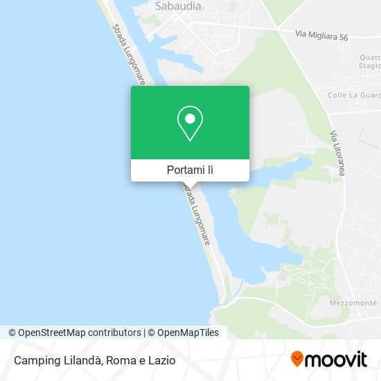 Mappa Camping Lilandà