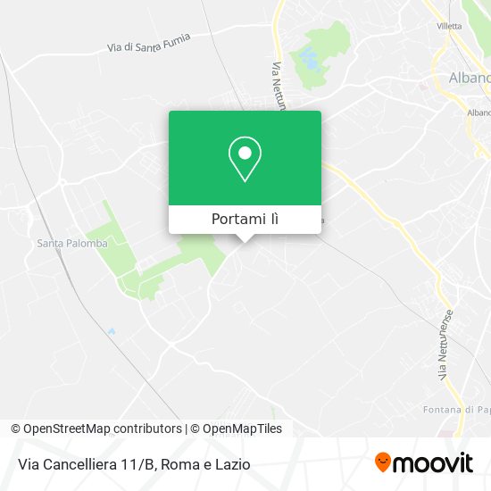Mappa Via Cancelliera 11/B