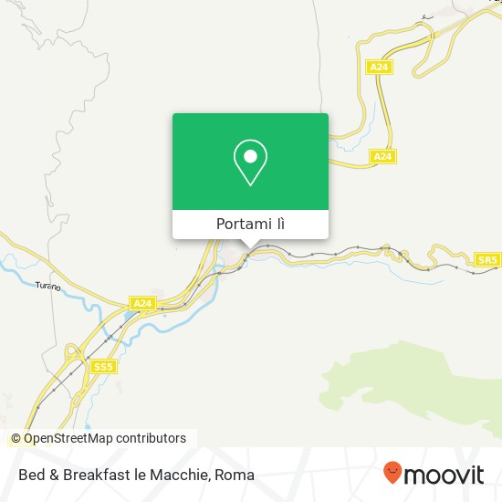 Mappa Bed & Breakfast le Macchie