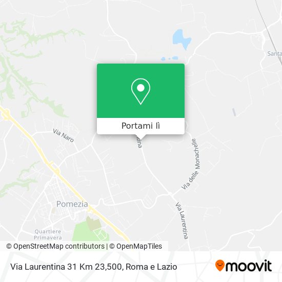 Mappa Via Laurentina 31 Km 23,500