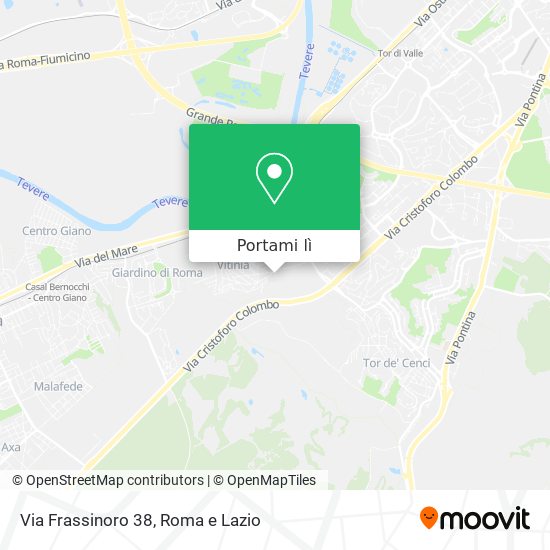 Mappa Via Frassinoro 38